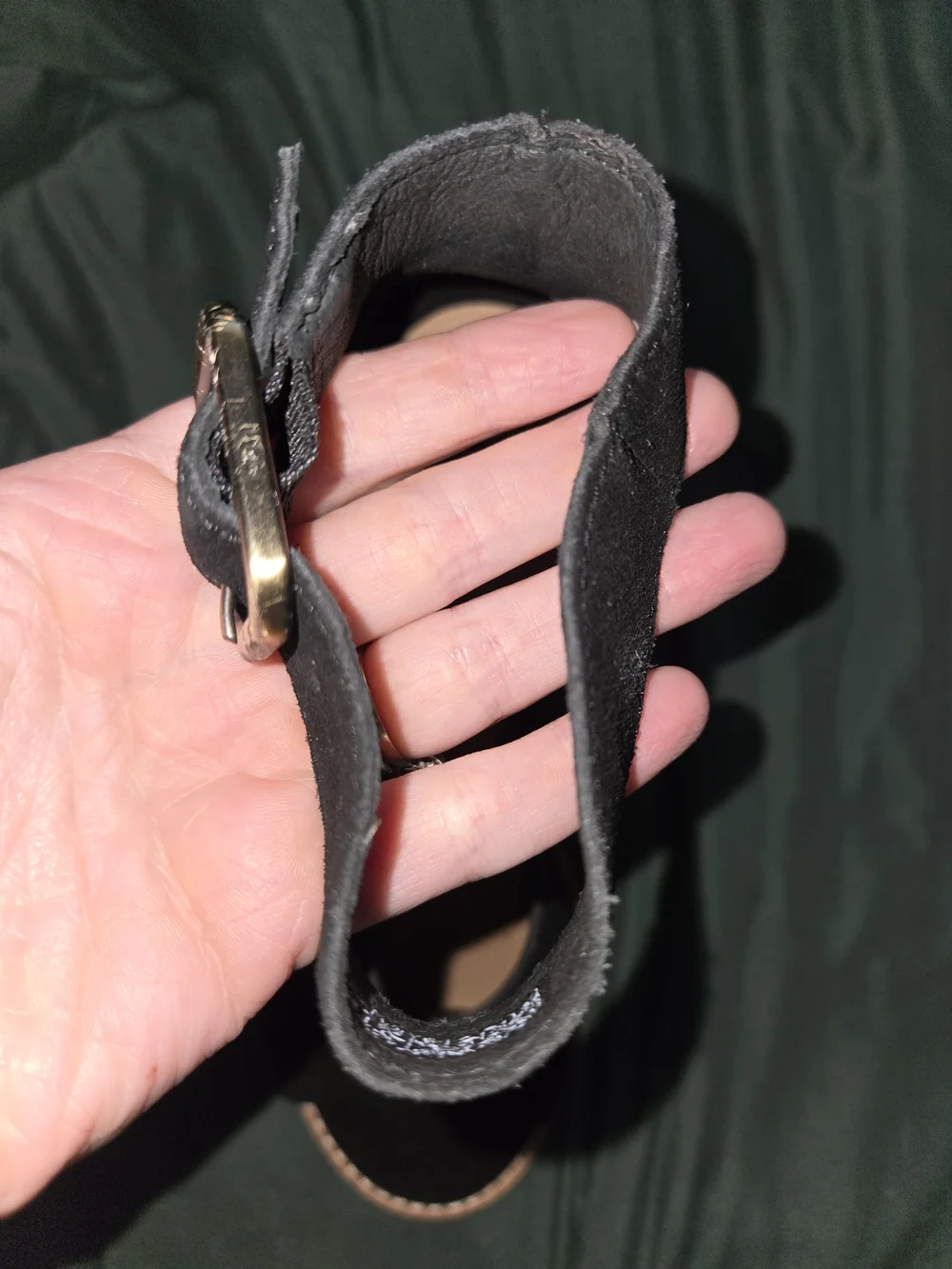 UGG Aja Black Suede Ankle Strap Heels - Picture 6 of 14